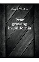 Pear growing in California