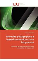 M�moire P�dagogique � Base d'Annotations Pour l'Apprenant