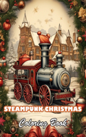 Steampunk Christmas Coloring Book