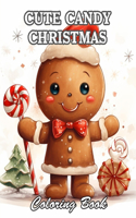 Cute Candy Christmas Coloring Book