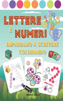 Lettere e numeri - Impariamo a scrivere colorando