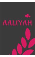 Aaliyah name Styles Notebook