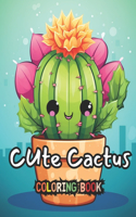 Cute Cactus Coloring Book for Kids Ages 2-6