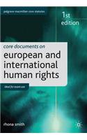 Core Documents on European and International Human Rights