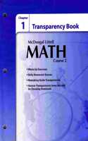 McDougal Littell Math Course 2: Transparency Book: Chapter 1 Course 2(McDougal Littell Math Course 2)