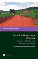 Rural Road Investment Efficiency