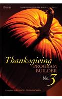 Thanksgiving Program Builder No. 3