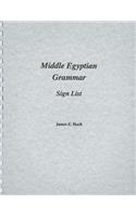 Middle Egyptian Grammar