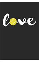 Love Tennis Notebook - Tennis Training Journal - Gift for Tennis Player - Tennis Diary