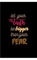 Let Your Faith Be Bigger Than Your Fear