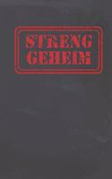Streng Geheim: Notizbuch für Hobby Detektive, Verschwörungstheoretiker und Ufo Sichter