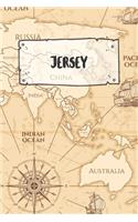 Jersey: Ruled Travel Diary Notebook or Journey Journal - Lined Trip Pocketbook for Men and Women with Lines