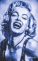 Mommy-To-Do: Daily To Do List Planner 6x9 125 Pages Glossy Finish Marilyn Monroe Big Smile Blue Filter