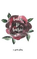back to basic planner 2020-2024: great calendar 5 year planner flower rose with USA holiday