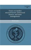 Essays on Market Microstructure