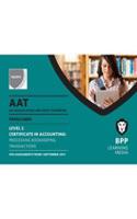AAT Processing Bookkeeping Transactions: Passcards