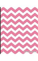 The Food & Exercise Journal - Pink Chevron Design