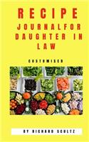 Recipe Journal for Daughter in Laws