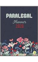 PARALEGAL Planner 2020: Daily Weekly Planner with Monthly quick-view/over view with 2020 calendar
