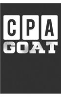 CPA Goat: Blank Lined Notebook