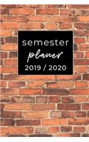 Semester Planer 2019 / 2020: A5 Coole Geschenkidee PUNKTIERT zum Studium - Notizbuch für Studenten - Studienbeginn - Erstes Semester - Pruefung - Geburtstag - Terminkalender