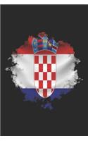 Croatia Notebook: Croatia Notebook - college book - diary - journal - booklet - memo - composition book - 120 sheets - Dot Grid paper 6x9 inch