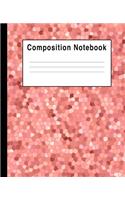 Composition Notebook: Rose Gold Pink Mosiac