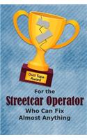 For the Streetcar Operator Who Can Fix Almost Anything - Duct Tape Award: Employee Appreciation Journal and Gift Idea