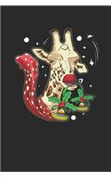 Christmas Animal - Giraffe: Dotted Bullet Notebook - Chirstmas Gift for Kids, Women, Men Girls And Boys