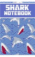 shark notebook: wonderful Blank Lined Gift notebook For shark lovers it will be the Gift Idea for shark lovers.