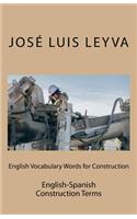 English Vocabulary Words for Construction