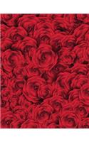 Rose Notebook: Cute Red Flower Journal Book Ruled Lined Page For Kids Teen Girl Women Princess Florist Great For Writing Couple Lover Wedding Diary School College (19 Rose Notebook)