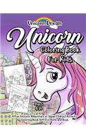 Unicorn Coloring Book for Kids Ages 4-8