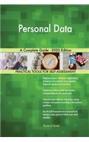 Personal Data A Complete Guide - 2020 Edition