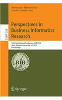 Perspectives in Business Informatics Research