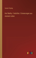 Karl Mathy / Gedichte / Erinnerungen aus meinem Leben