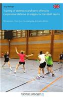 Training of Defensive and Semi-Offensive Cooperative Defense Strategies for Handball Teams