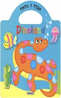 Pinta y pega - Dinoland 3