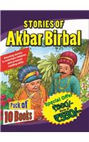 Stories of Akbar Birbal: Pack of 10 Books