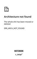 Notizbuch / Skizzenbuch für Architekten, Designer, Kunst / Design / Architektur Studenten