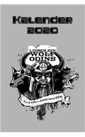 Kalender 2020 - Wolf Odins: 155 Seiten - 6 x 9 Zoll (15,24 x 22,86 cm) - ähnl. DIN A5 - Terminkalender 2020 mit nützlichem Bonus - Jahres-, Monats-, & Wochenplaner 2020 + Menüp