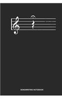 Songwriting Notebook: Dotted Log Book For Piano Player Or Student: Classical Music Pun Journal Be Quiet Quarter Rest Gift