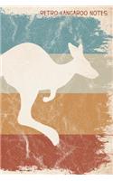 Retro Kangaroo Notes: Funky Kangaroo-Lover Notebook 120 Dot-Grid and Blank Pages for Stress Relief Doodling & Notes