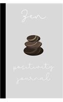 zen positivity journal: small ZEN Positivity Task planner & Gratitude Journal/Notebook to write in (6'' x 9'')