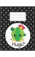 Hugs Cute Cactus Notebook