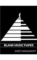 Blank Music Paper Sheet Manuscript