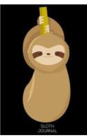 Sloth Journal: Sloth Writing Notebook, Composition Book, Daily Diary Planner, Draw and Write Journal