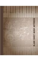 Blank Sheet Music Notebook