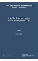 Scientific Basis for Nuclear Waste Management XXXIII: Volume 1193