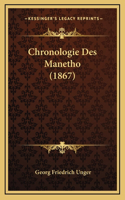 Chronologie Des Manetho (1867)
